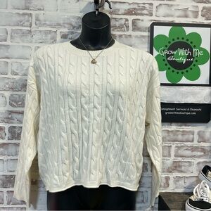 Calvin Klein Jeans cream Crewneck Sweater XL